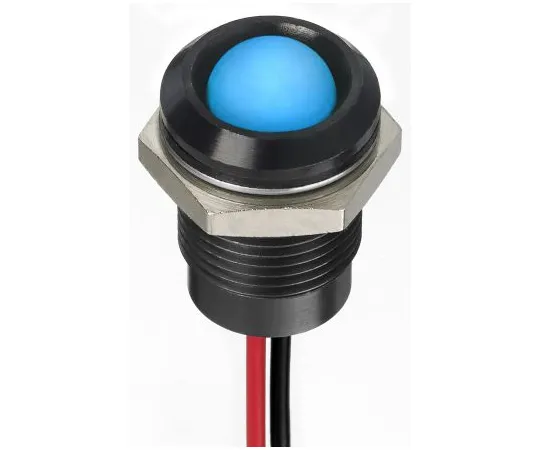 63-7021-28　RS PRO蓝色指示器，12 V直流，14mm安装孔尺寸，导线终止，IP67　130-2276