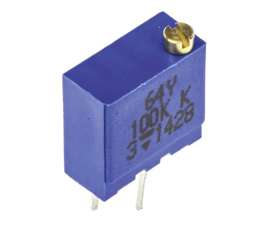 63-7379-35　100kΩ通孔微调电位器0.5W顶部调整Vishay64Y系列　M64Y104KB40