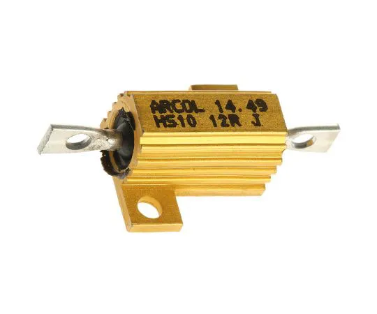 63-7349-21　ArcolHS10系列铝合金厚板轴向线材贴装电阻，12Ω±5% 10W　HS10 12R J