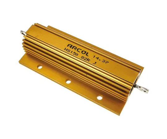 63-7483-96　ArcolHS150系列铝合金厚板轴向线材贴装电阻，82Ω±5% 150W　HS150 82R J