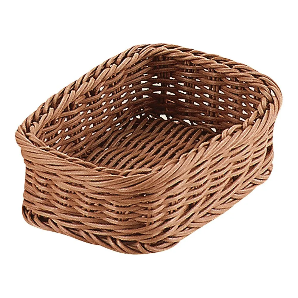 62-6403-18　PP Square Basket Brown 15 Type　RE-302-BR