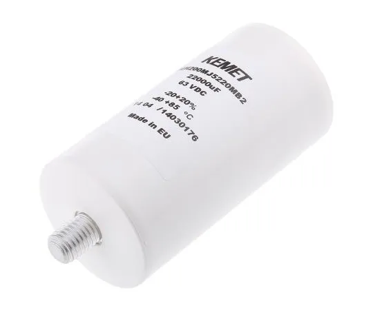 63-7410-39　凯美特22000μF63V直流铝电解电容器，螺柱安装尺寸51.6 x 98.5mm+85°C 51.6mm 98.5mm　PEH200MJ5220MB2