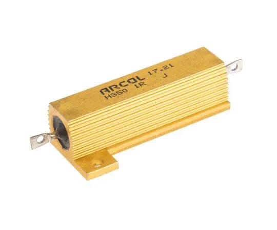 63-7348-80　ArcolHS50系列铝合金厚板轴向线材贴装电阻，1Ω±5% 50W　HS50 1R J