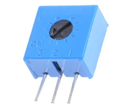 63-7410-35　Vishay63S系列通孔微调电阻，带引脚端子，10kΩ±10% 1/2W±100ppm/°C顶部调整　M63S103KB40