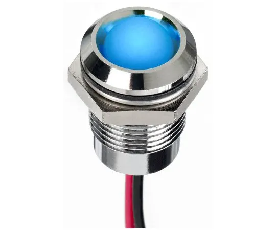 63-7020-96　RS PRO蓝色指示器，24 V直流，14mm安装孔尺寸，导线终止，IP67　130-1087