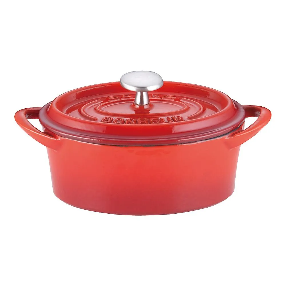 62-6349-13　Bon Bonaire Cocotte Oval 14 cm Red