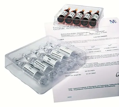 61-0305-37　［已停用］折射率标准套件31-甲基萘/水可追踪的NIST与PTB N (20°C) =1,6160Certipur (R) 108963 1 ST　1.08963.0001