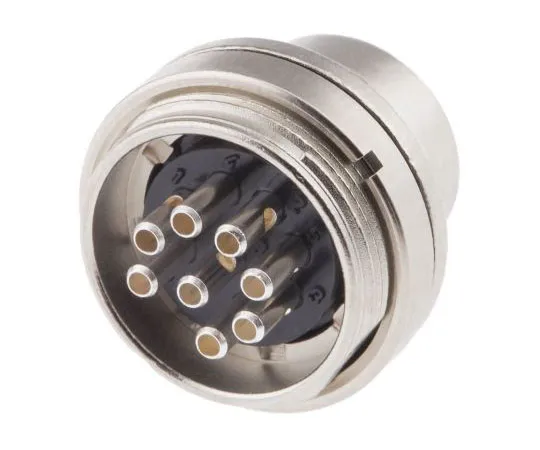 63-7455-82　活页夹723系列微型壁挂式连接器，8个触点插头　09-0173-00-08