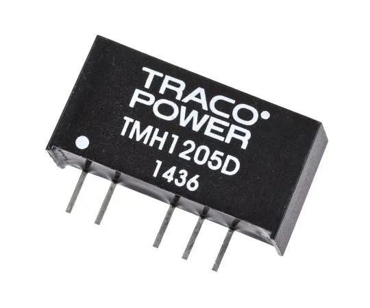 63-7485-75　TRACOPOWER TMH 2W隔离DC-DC转换器通过孔，电压在10.8→13.2 V直流，电压输出±5V直流　TMH 1205D