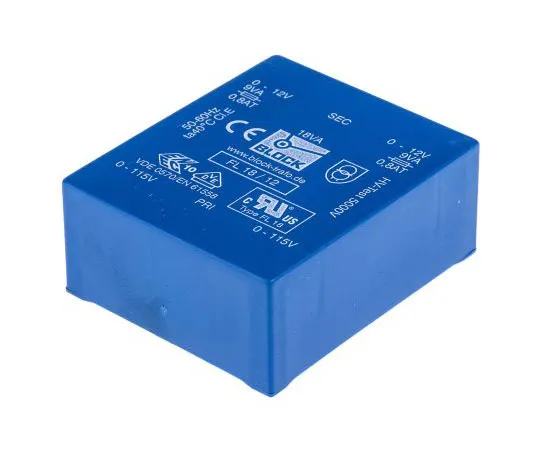 63-7420-25　12V交流2孔PCB变压器输出，18VA　FL 18/12