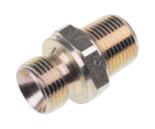 63-7410-56　派克液压直丝适配器6-6F3MK4S,连接器A G 3/8男，连接器B R 3/8男　6-6F3MK4S