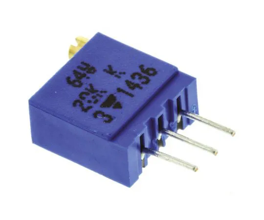63-7379-19　20kΩ通孔微调电位器0.5W顶部调整Vishay64W系列　M64W203KB40
