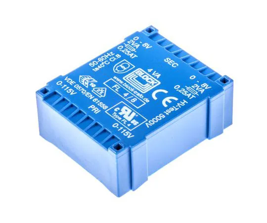 63-7420-02　8V交流2输出通过孔PCB变压器，4VA　FL 4/8