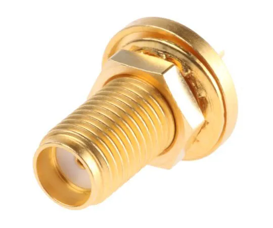 63-7416-76　Telegartner直板50Ω面板安装Bulhead Fitting SMA连接器，焊点终止　J01151A0021