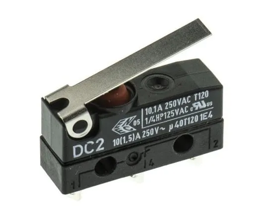 63-7470-81　SPDT-NO/NC铰链微动开关，10.1 A@250 V ac　DC2C-A1LB