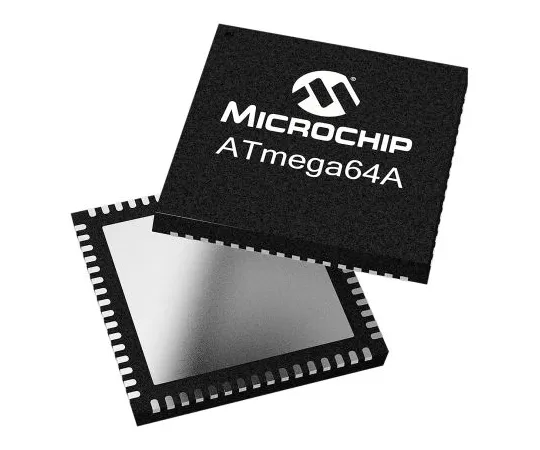 63-7022-46　微芯片，8位AVR微控制器，8MHz, 64 kB闪存，64-PinTQFP　ATMEGA64L-8AU