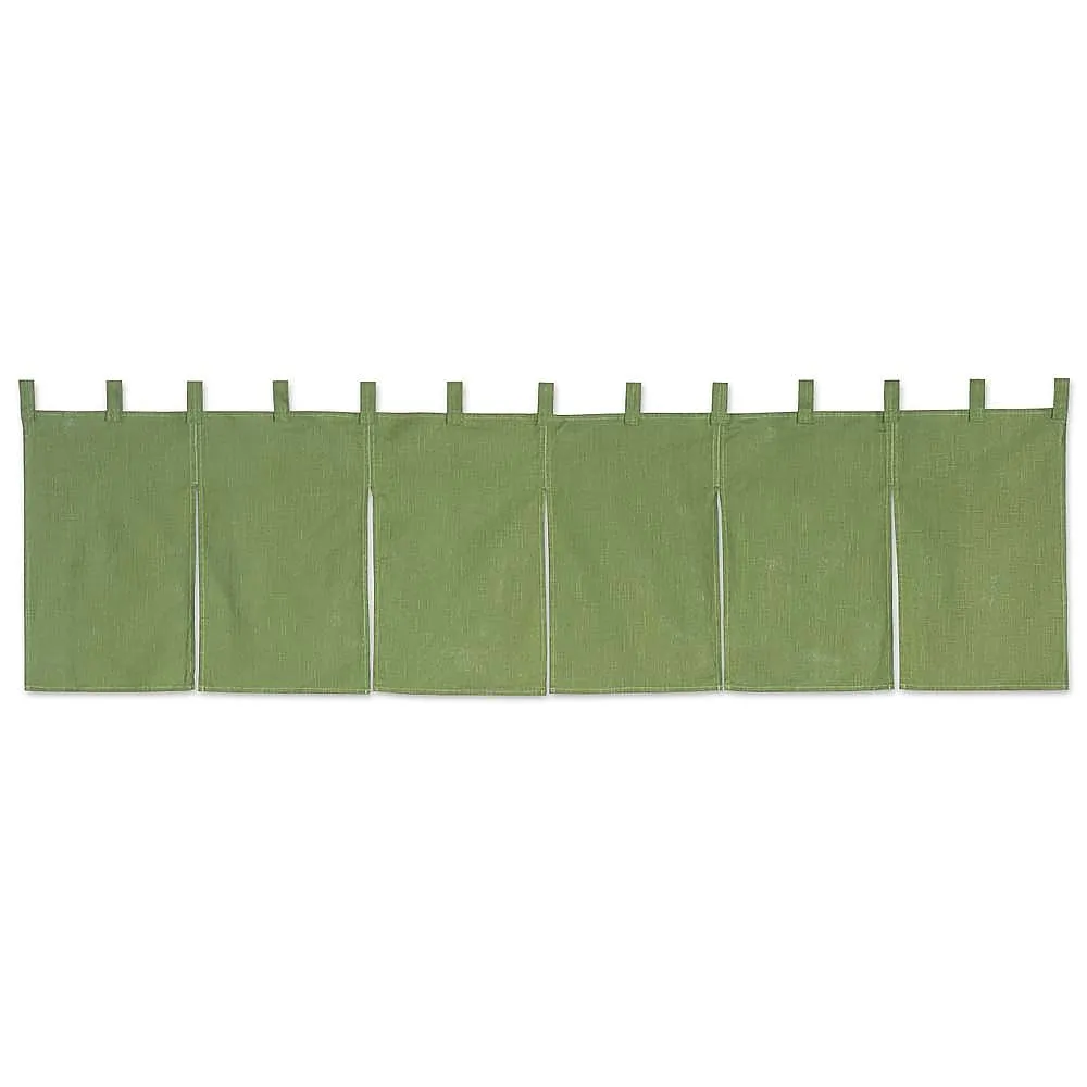 62-6319-11　Counter Noren Cotton Linen Plain Green　001-10