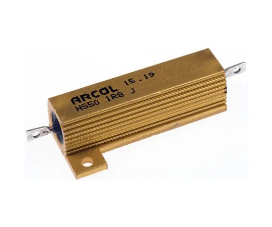 63-7363-29　ArcolHS50系列铝合金厚板轴向线材贴装电阻，1.8Ω±5% 50W　HS50 1R8 J