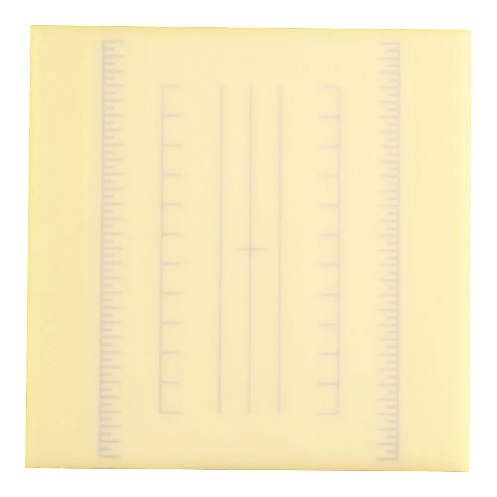 62-6434-54　Laminated Graduated Cutting Board Square M Yellow for Cooking