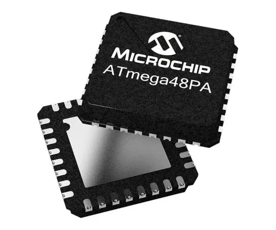 63-7022-08　微芯片技术ATMEGA48-20PU,8位AVR微控制器，20MHz,4kB闪存，28针PDIP　ATMEGA48-20PU
