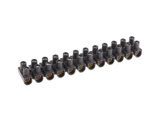 63-7463-06　Legrand 0 342 19 Terminal Strip, Straight, 12way, 2 Row,101A, 400 V,长度214mm, Black　0 342 19