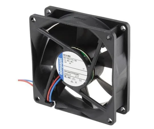 63-7464-05　ebm-papst8400N系列轴向风扇，80 x 80 x 25mm,79m3/h,2.8W, 24 V直流　8414NGH