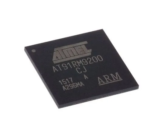 63-7014-47　微芯片技术AT91RM9200-CJ-002, 32位ARM920T微控制器，180MHz, 128 kB闪存，256引脚LFBGA　AT91RM9200-CJ-002