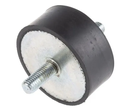 63-7385-59　RS PRO 25mm冲击安装M10 60mm直径152.5 kg,压缩载荷283.8 kg,公对公天然橡胶　162-3236