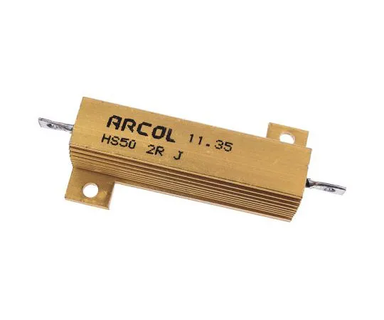 63-7449-71　ArcolHS50系列铝合金厚板轴向线材贴装电阻，2Ω±5% 50W　HS50 2R J