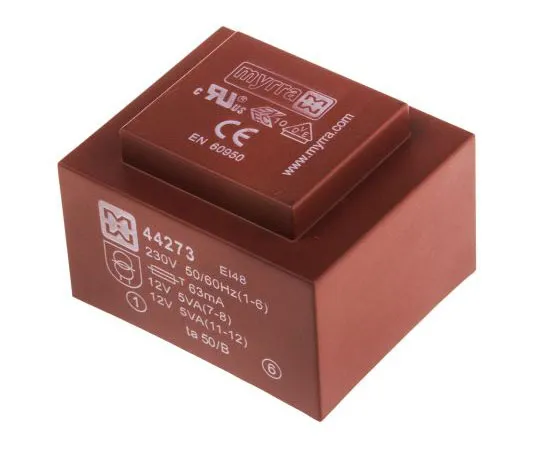 63-7399-16　12V交流2孔PCB变压器输出，10VA　44273