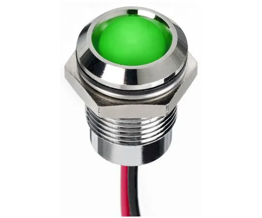 63-7020-84　RS PRO绿色指示器，1.8→3.3 V直流，14mm安装孔尺寸，导线终止，IP67　130-1075