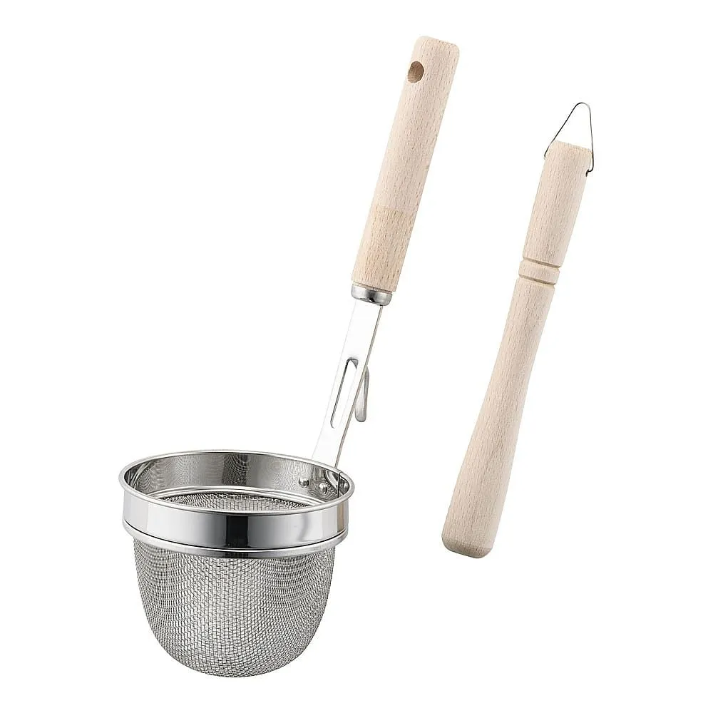 62-6452-72　Wooden Pattern All-purpose Strainer Small