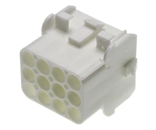 63-7365-76　TE Connectivity通用MATE-N-LOK女性连接器外壳，6.35毫米间距，12路，4列　350783-1