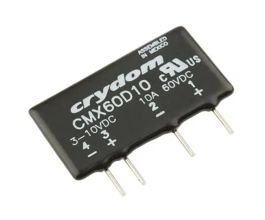 63-7445-01　Sensata/Crydom 10 A rms固态继电器，DC, PCB封装，MOSFET, 60 V dc最大负载　CMX60D10