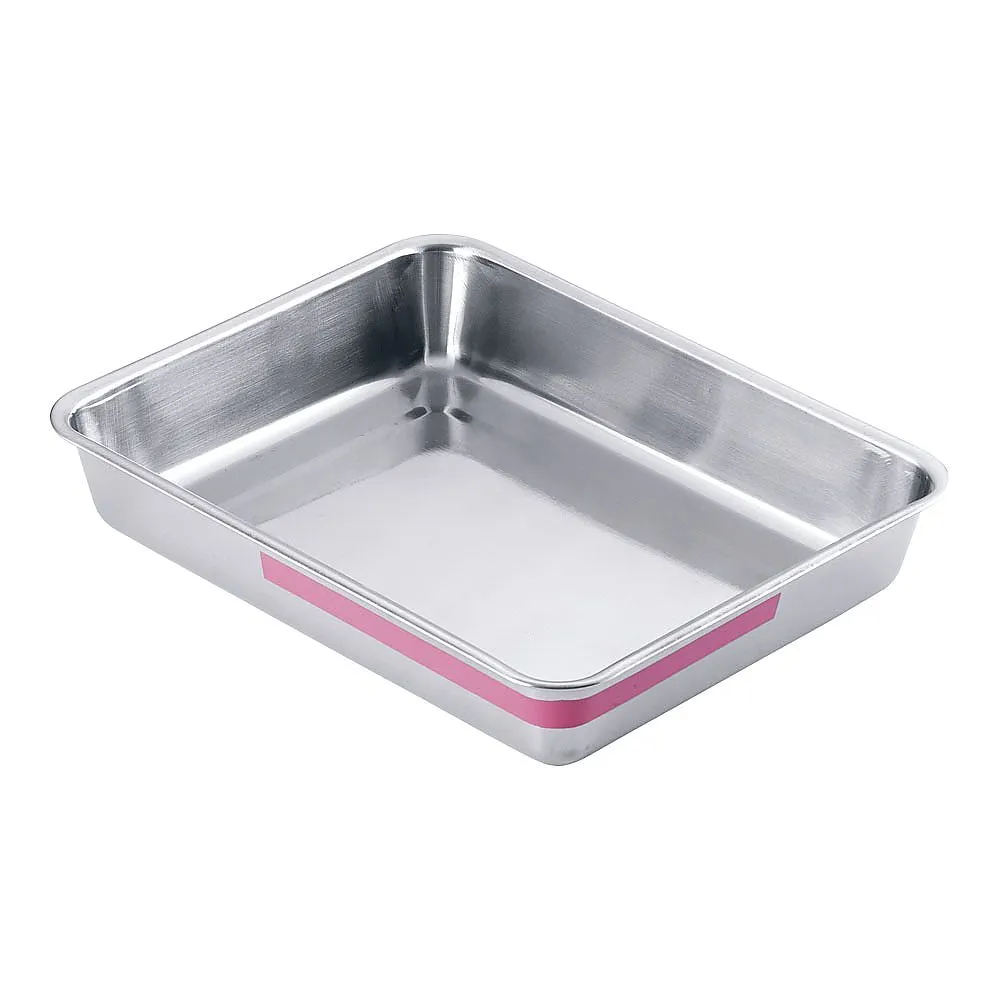 62-6369-73　TKG Stainless Steel Color Square Butt 12 Pieces Pink (1 Piece)