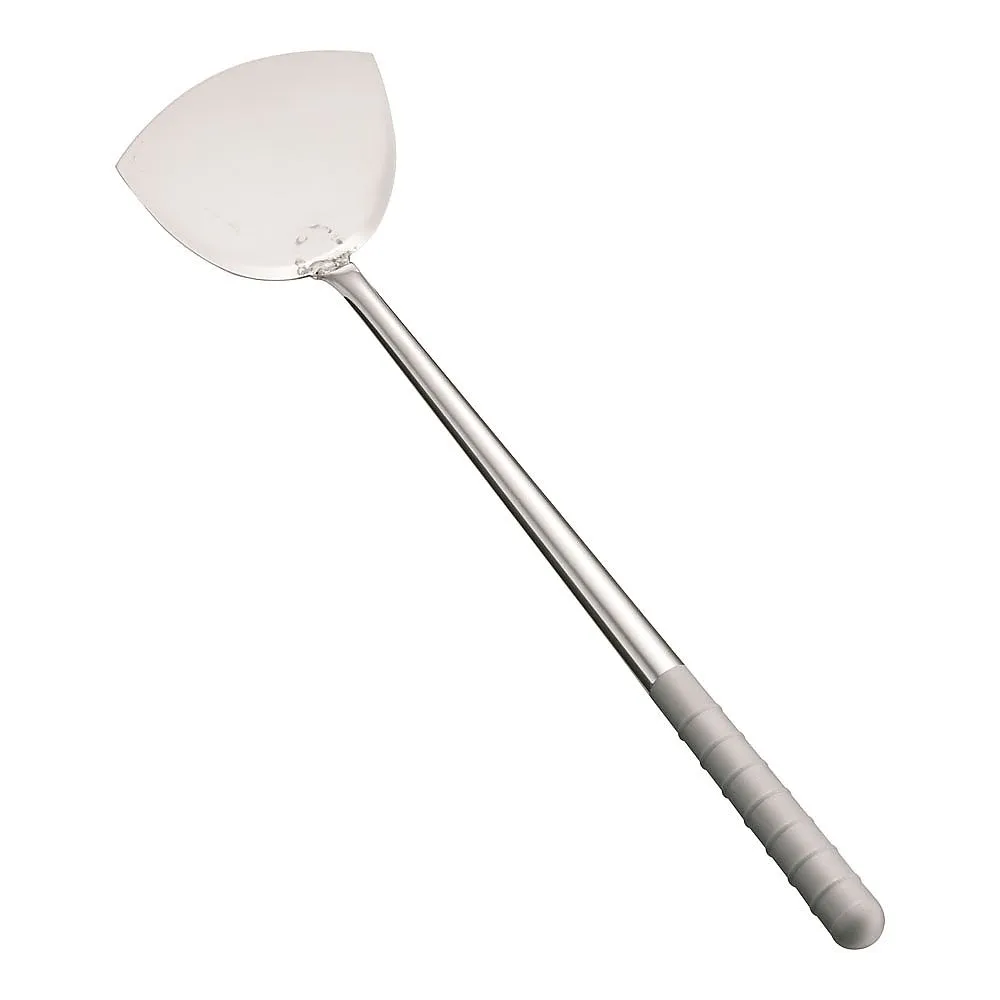 62-6444-99　All Stainless Steel Blast Processing Chinese Spatula Medium