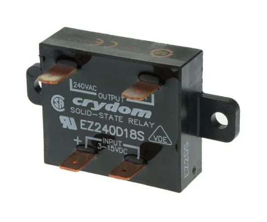 63-7436-67　Sensata/Crydom 18 A rms固态继电器，0交叉，面板安装，可控硅，280 V最大负载　EZ240D18S