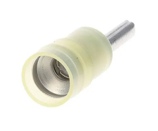 63-7459-98　RS PRO绝缘压针连接器，4mm2~6mm2,12AWG~10AWG,2.8mm针径，14mm针长，黄色　267-4120