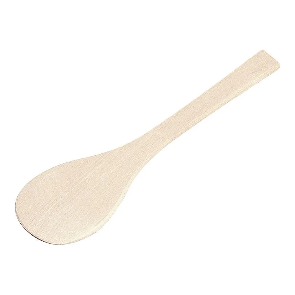 62-6383-07　Wooden round spatel (beech) 42 cm