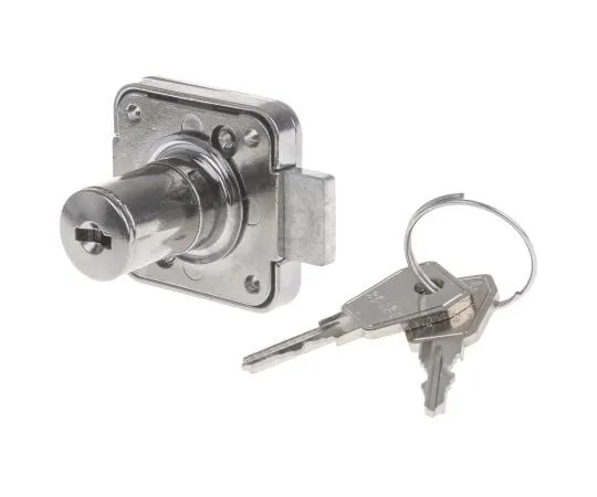63-7454-08　EuroLocks a Lowe&Fletcher group Company Panel to Tongue Depth 22mm Chrome Plated Sliding Door Lock, Key to unlock　566532A