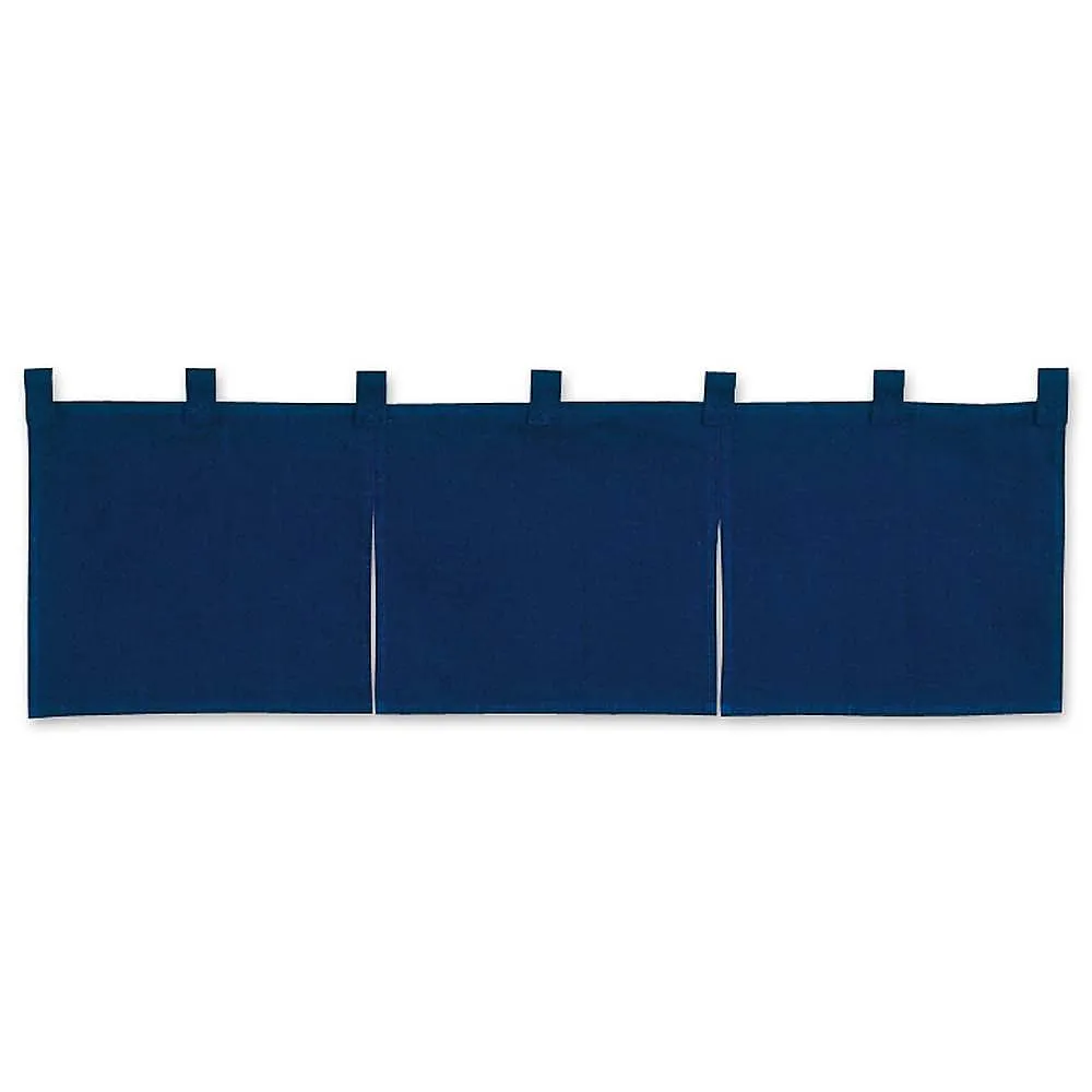 62-6318-67　Hanma Noren Cotton Linen Plain Navy　001-01