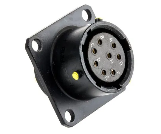 63-7479-93　Amphenol62LC系列面板安装连接器，8触点插座　62LC-12E12-08SN(771)