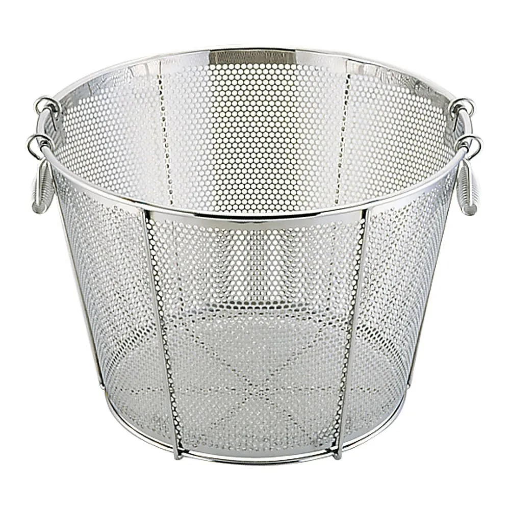 62-6400-69　Punching Flat Bottom Deep Fried Zarl with Reinforcement 51 cm (Hole Diameter φ5mm)