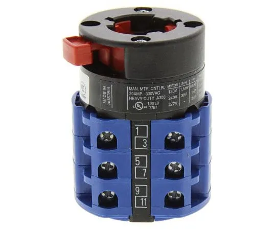 63-7431-80　Kraus&Naimer, 3P 3位置60°旋转开关，690 V, 20 A, Knob, Spring Return执行器　CA10A216/GBA001*FT