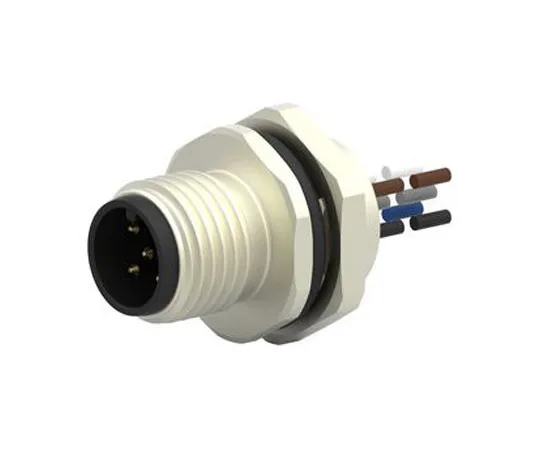 63-7041-39　TE Connectivity,T417系列，直M12到未终止工业自动化电缆组件，5芯220毫米电缆　T4171210005-001