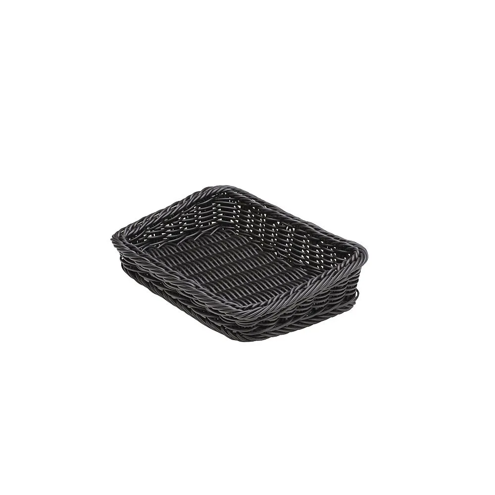 62-6402-76　Resin Futabuchi Display Basket Tilt Small Black　91-028B