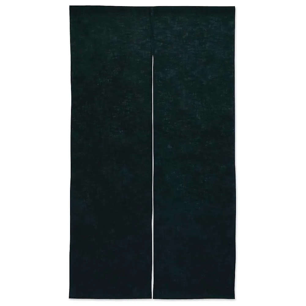 62-6318-99　Hanma Noren Cotton Linen Plain Black　001-08