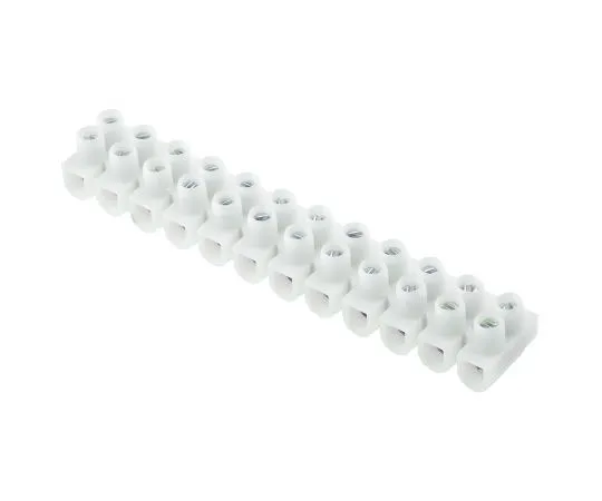 63-7463-07　Legrand 0 342 21 Terminal Strip, Straight, 12way, 2 Row,24A, 400 V,长度94mm,白色　0 342 21