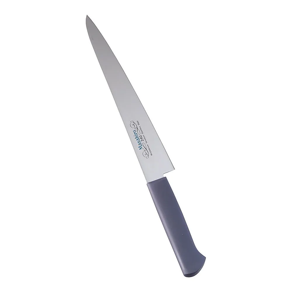 62-6413-16　Plastic Handle MV Steel Striped (Double Flute) 24 cm　AMSC9917