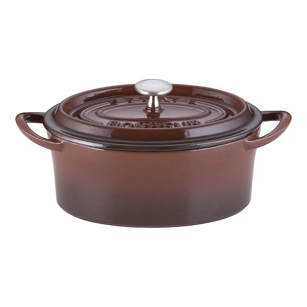 62-6349-17　Bon Bonaire Cocotte Oval 17 cm Brown